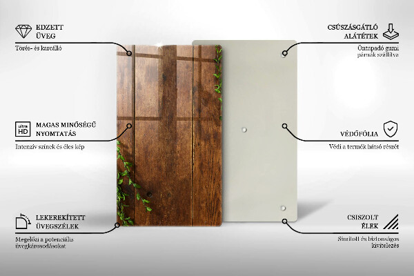 Worktop protector Wooden boards and leaves