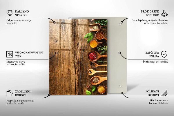 Worktop protector Wooden boards and leaves