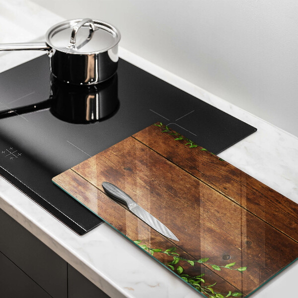 Worktop protector Wooden boards and leaves
