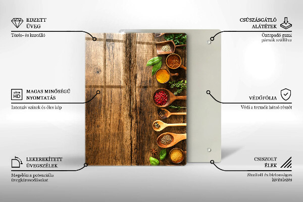 Worktop protector Wooden boards and leaves