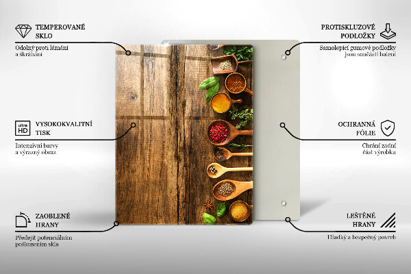 Worktop protector Wooden boards and leaves