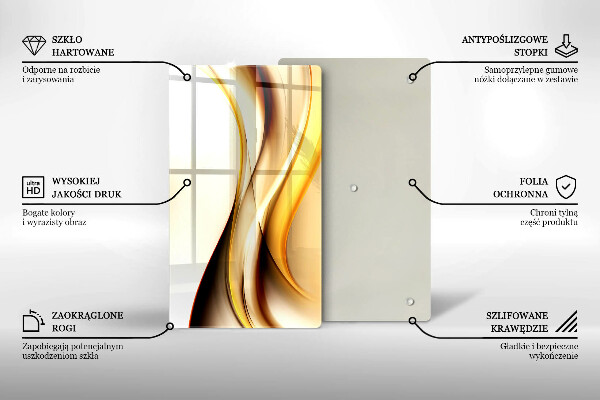 Worktop protector Abstraction smoke lines