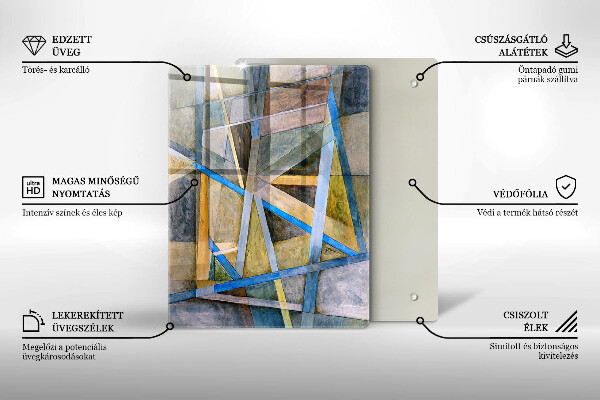 Worktop protector Abstraction smoke lines