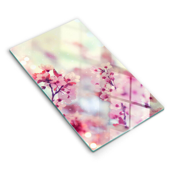 Worktop protector Spring pink flowers