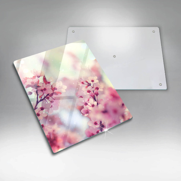 Worktop protector Spring pink flowers