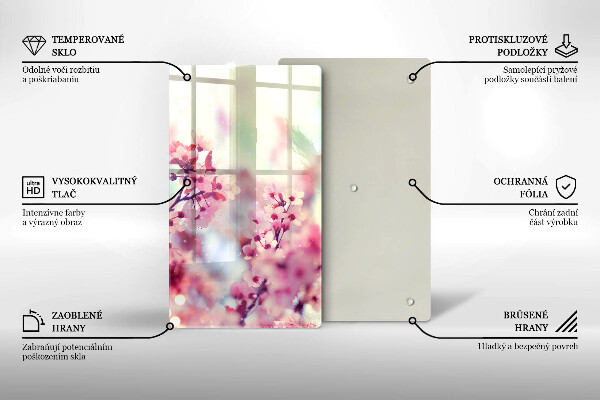 Worktop protector Spring pink flowers