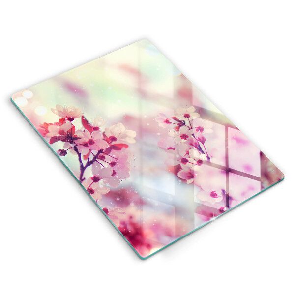 Worktop protector Spring pink flowers