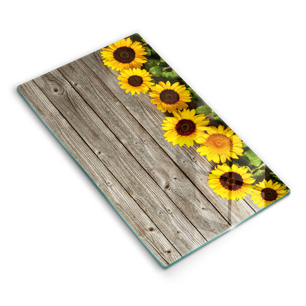Worktop protector Sunflowers on the boards