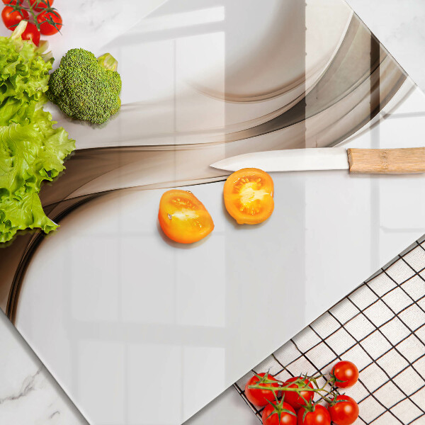 Worktop protector Abstraction brown lines