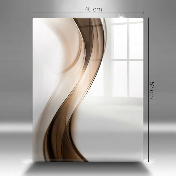 Worktop protector Abstraction brown lines