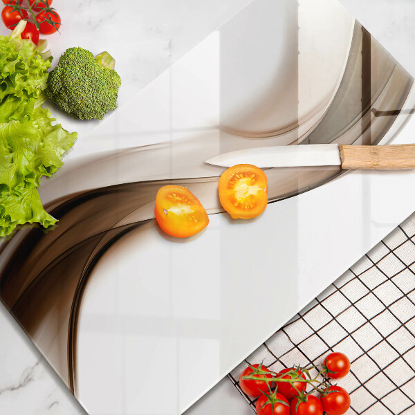 Worktop protector Abstraction brown lines