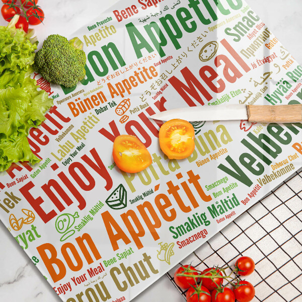 Chopping board glass Tasty language subtitles