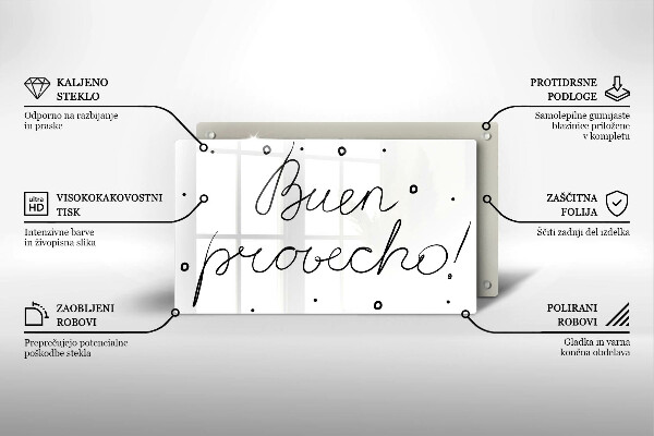 Chopping board The inscription Buen Provecho!