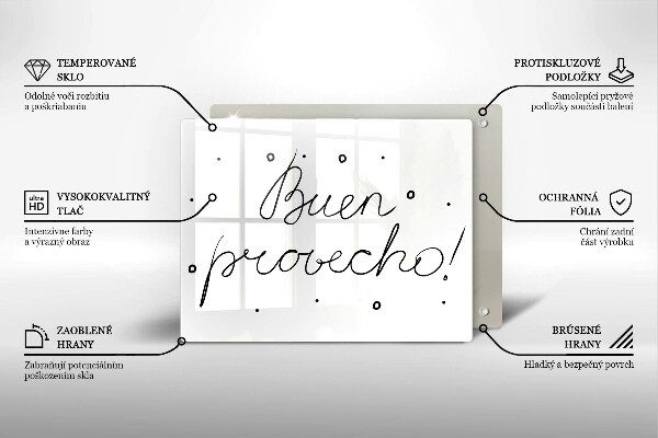 Chopping board The inscription Buen Provecho!