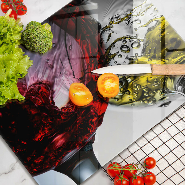 Chopping board glass Wine glasses