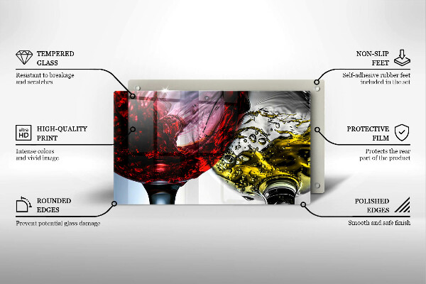 Chopping board glass Wine glasses