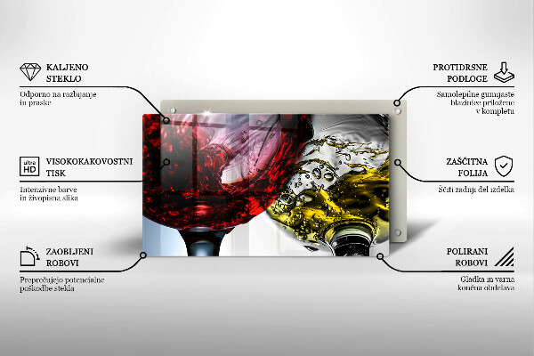 Chopping board glass Wine glasses