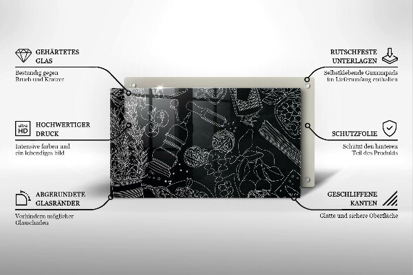 Chopping board glass Kitchen accessories