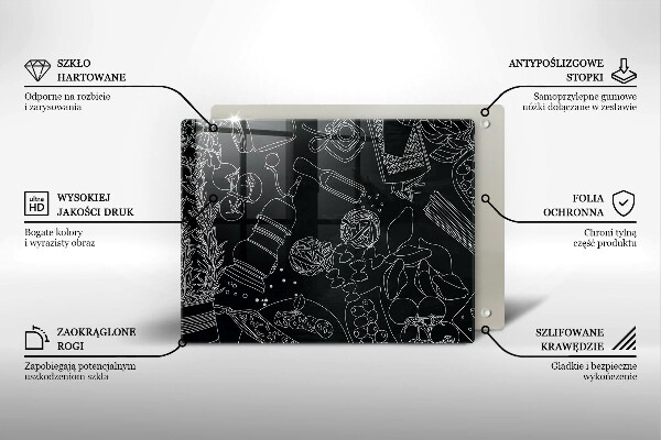 Chopping board glass Kitchen accessories