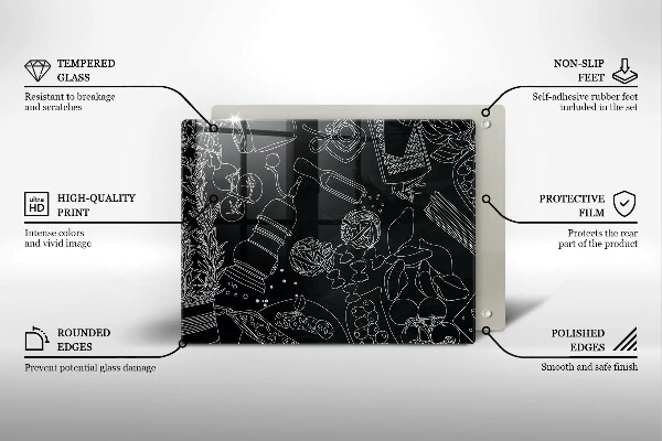 Chopping board glass Kitchen accessories