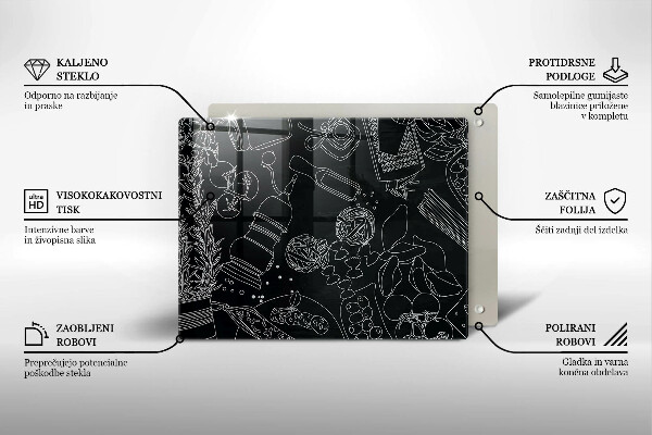 Chopping board glass Kitchen accessories