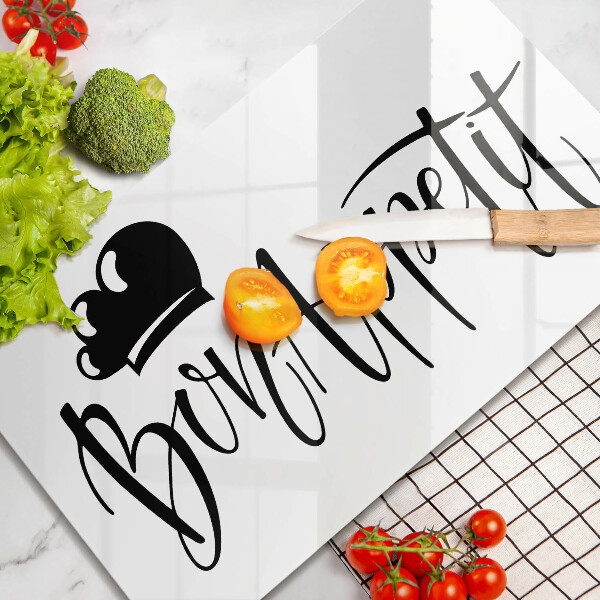 Chopping board The inscription Bon Appetit