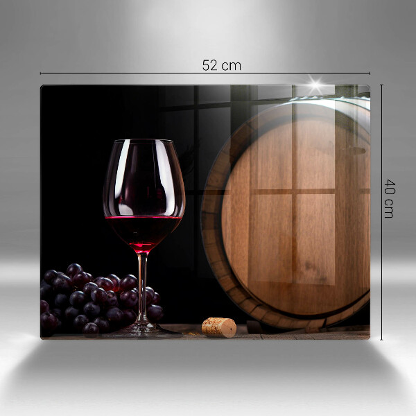 Chopping board A barrel of wine glass
