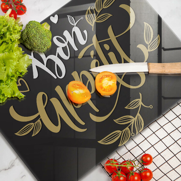 Chopping board The inscription Bon Appetit