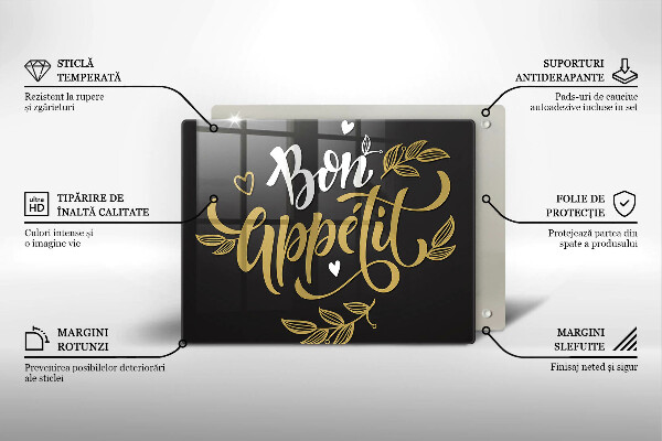 Chopping board The inscription Bon Appetit