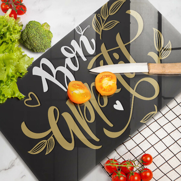 Chopping board The inscription Bon Appetit