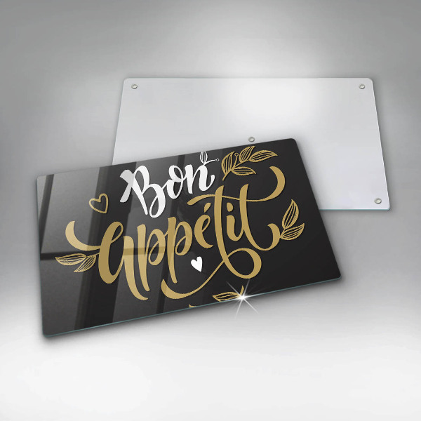 Chopping board The inscription Bon Appetit