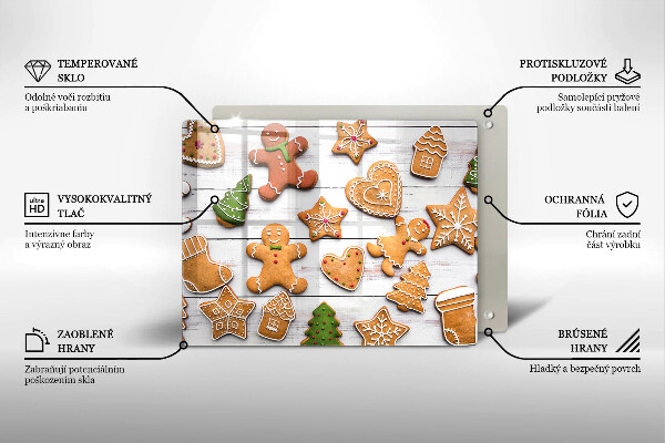 Chopping board Christmas gingerbread
