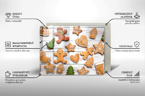 Chopping board Christmas gingerbread
