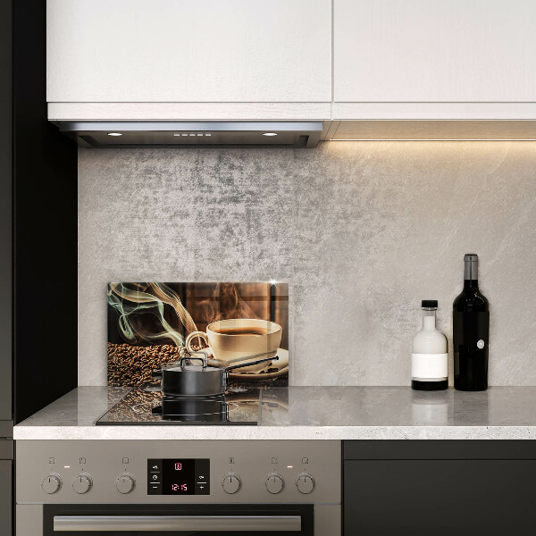 Chopping board Cup and coffee beans