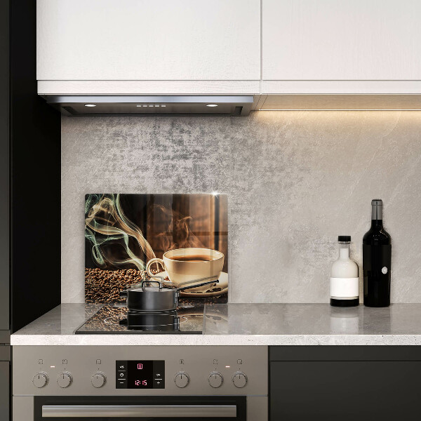 Chopping board Cup and coffee beans