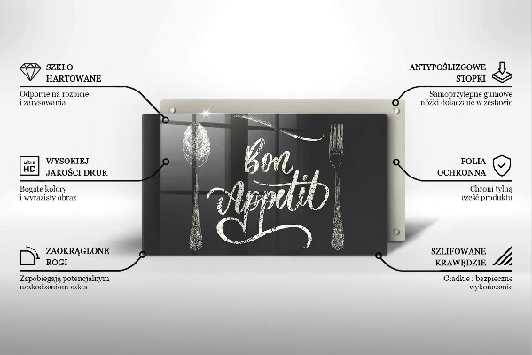 Chopping board The inscription Bon Appetit