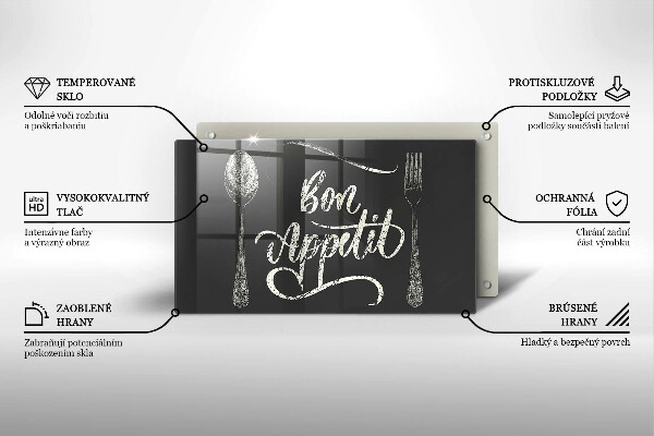 Chopping board The inscription Bon Appetit