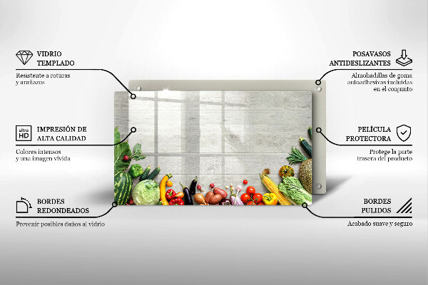 Chopping board Vegetables on the boards