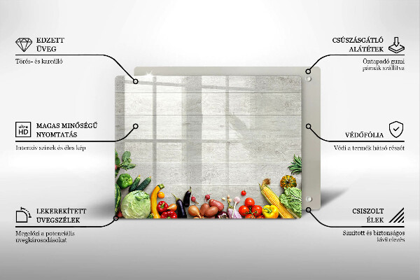 Chopping board Vegetables on the boards