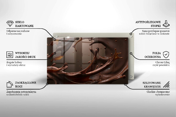 Chopping board Liquid chocolate