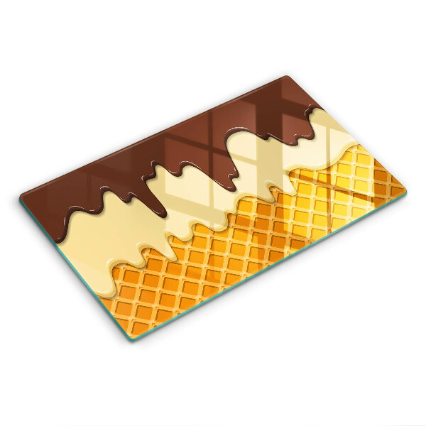 Chopping board Illustration of ice cream