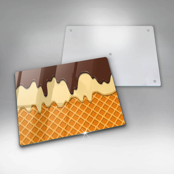 Chopping board Illustration of ice cream