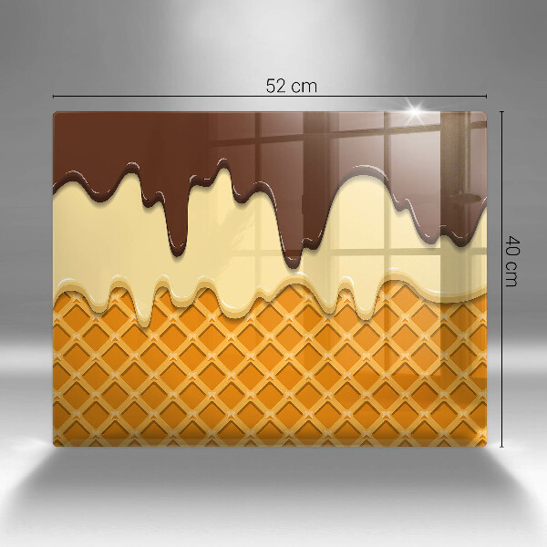 Chopping board Illustration of ice cream