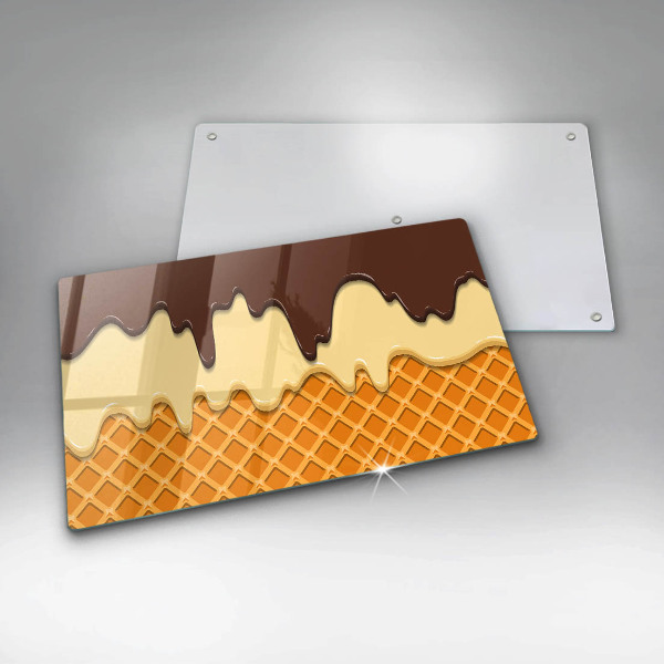 Chopping board Illustration of ice cream