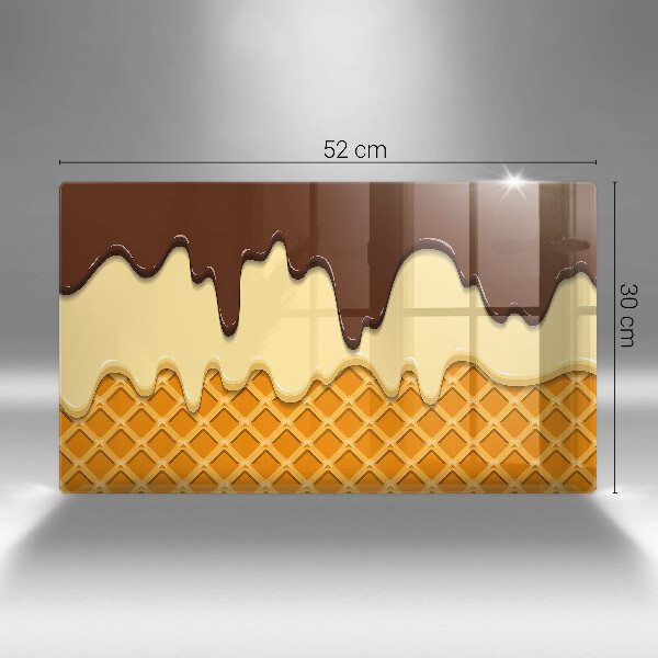 Chopping board Illustration of ice cream