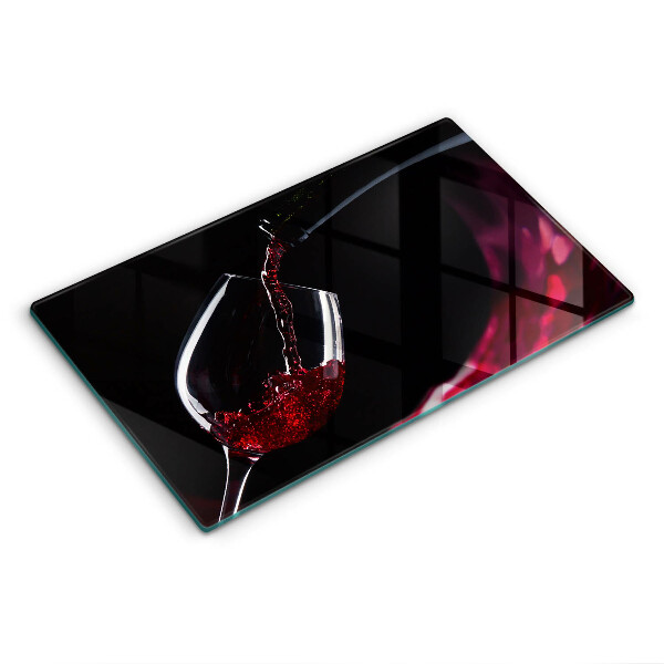 Chopping board glass Red wine glass