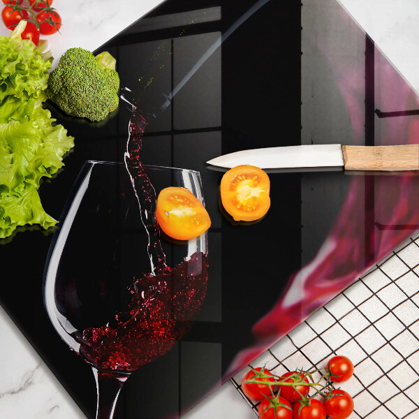 Chopping board glass Red wine glass