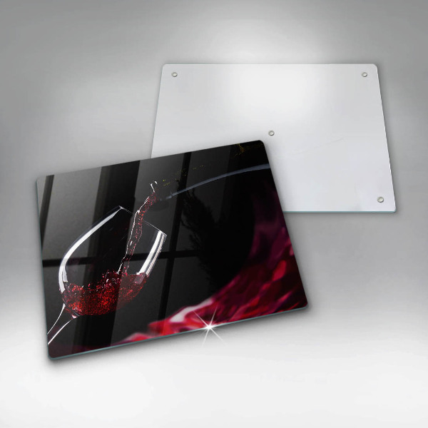 Chopping board glass Red wine glass