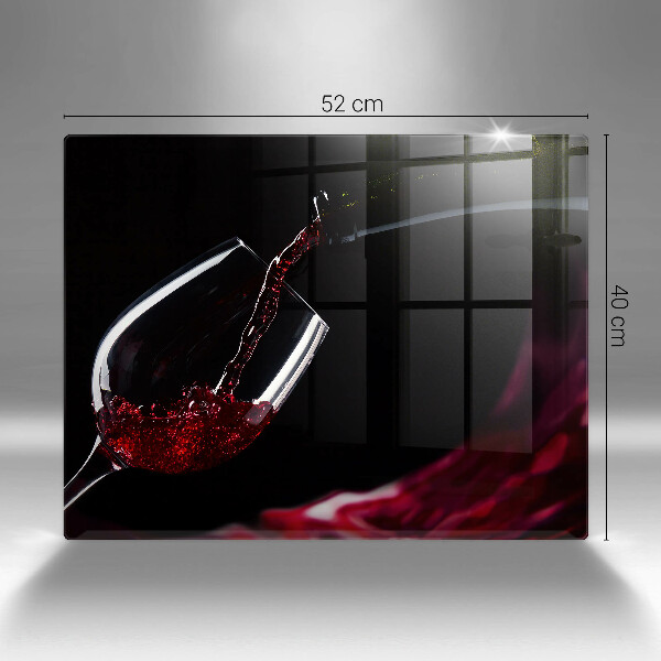 Chopping board glass Red wine glass