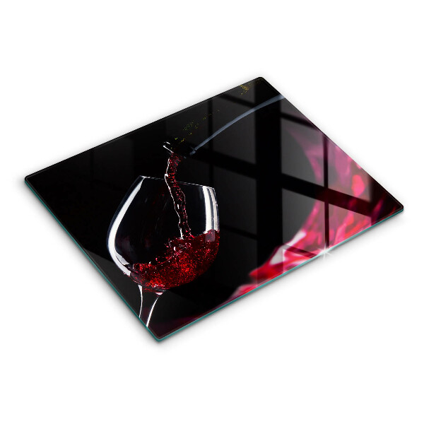 Chopping board glass Red wine glass